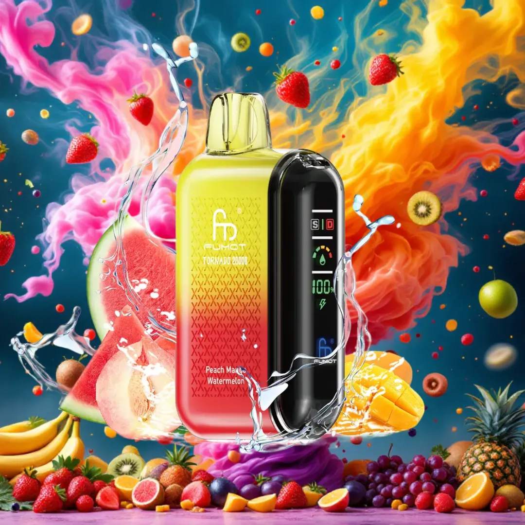 Randm Tornado Vape 20000 Peach Mango Watermelon 🍑🥭🍉