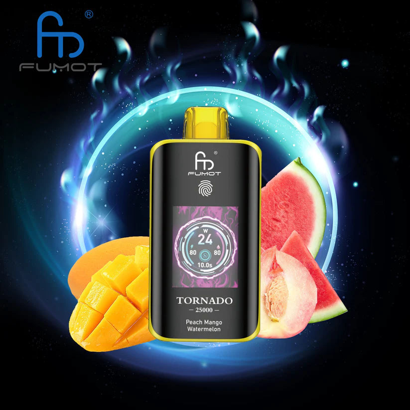 Randm Tornado Vape 25000 Peach Mango Watermelon 🍑🥭🍉