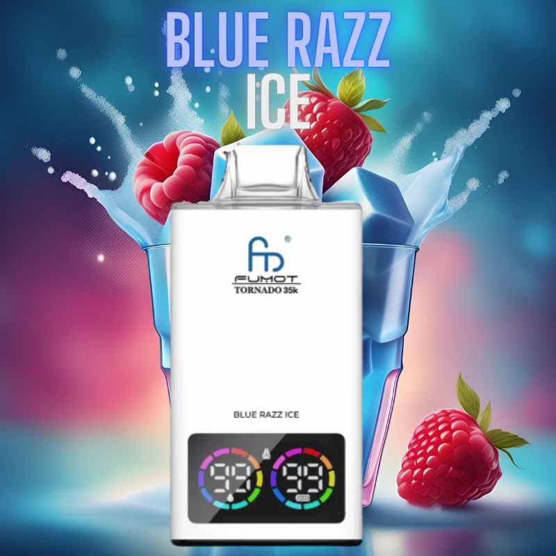 Randm Tornado Vape 35000 Blue Razz Ice 🧊