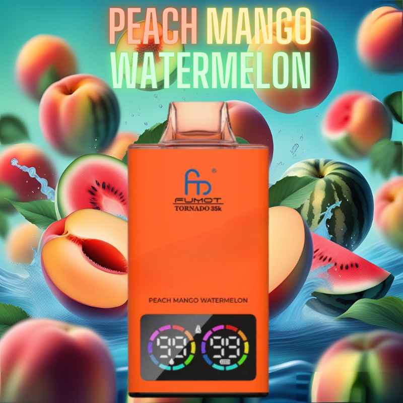 Randm Tornado Vape 35000 Peach Mango Watermelon 🍑🥭🍉