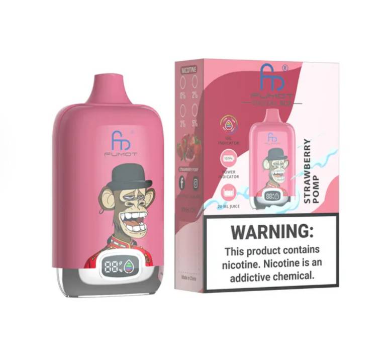 Randm Digital Box 12000 Strawberry Pomp 🍓❤️