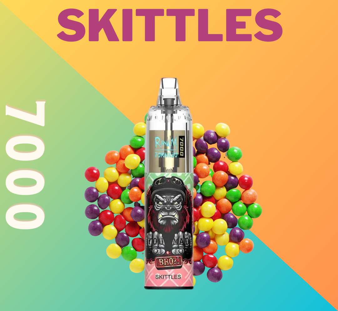 RandM Tornado Vape 7000 Skittles 🍬