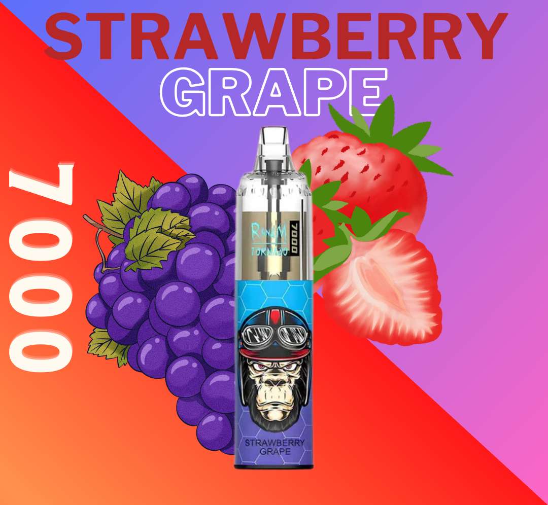 RandM Tornado Vape 7000 Strawberry Grape🍓🍇