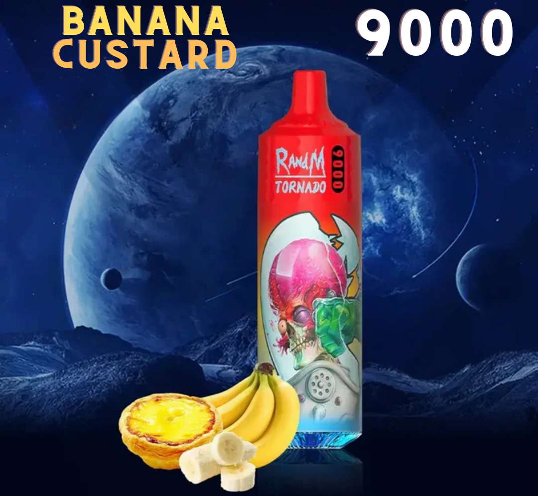 Randm Tornado Vape 9000 Banana Custard ⭐🍌