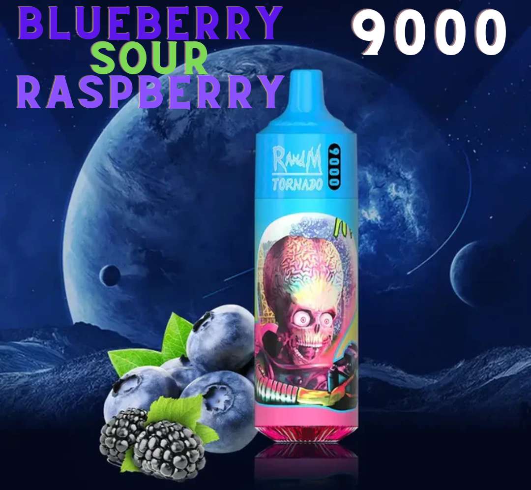 Randm Tornado Vape 9000 Blueberry Sour Raspberry 🍇🧊