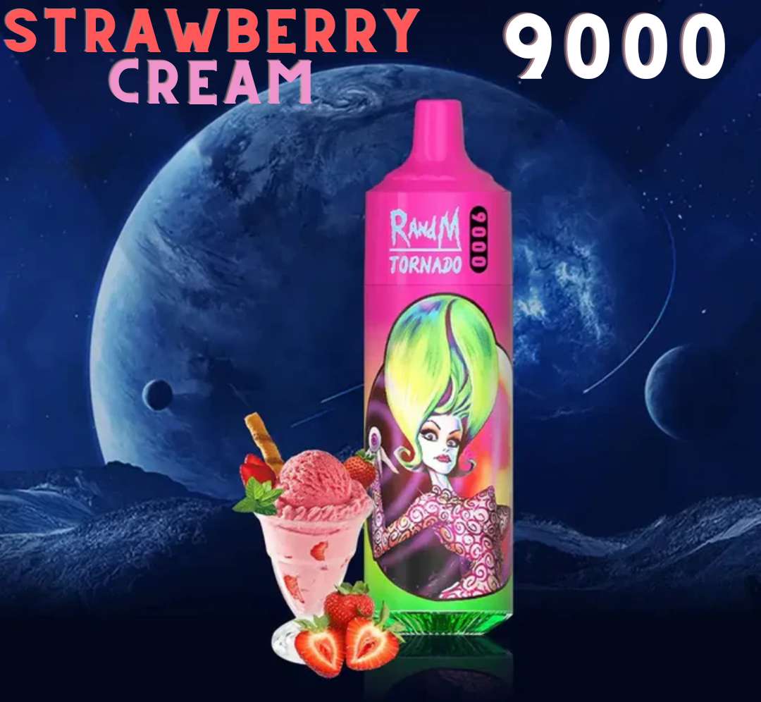 Randm Tornado Vape 9000 Strawberry Cream 🍓🍰