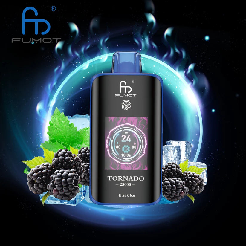 Randm Tornado Vape 25000 Black Ice 🍇🧊