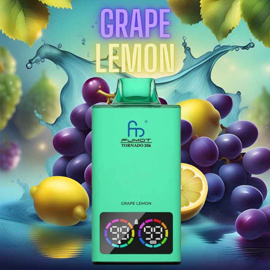 Randm Tornado Vape 35000 Grape Lemon 🍇🍋