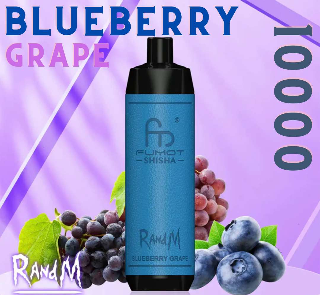Randm Shisha Vape 10000 Blueberry Grape 🫐🍇