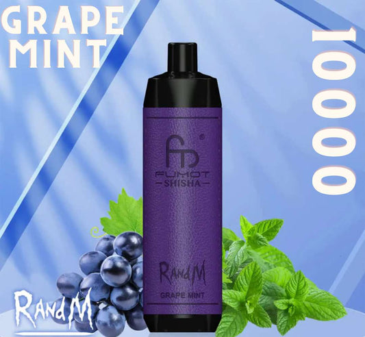 Randm Shisha Vape 10000 Grape Mint 🍇🌿