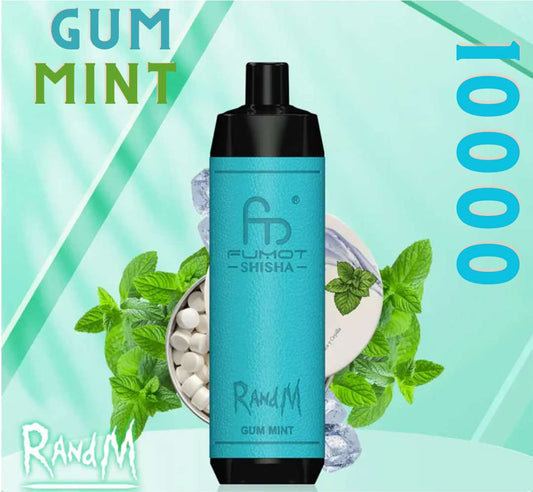 Randm Shisha Vape 10000 Gum Mint 🍬🌿