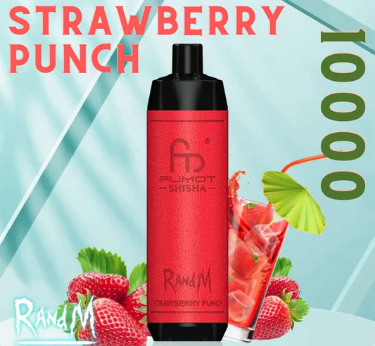 Randm Shisha Vape 10000 Strawberry Punch 🍓🍹