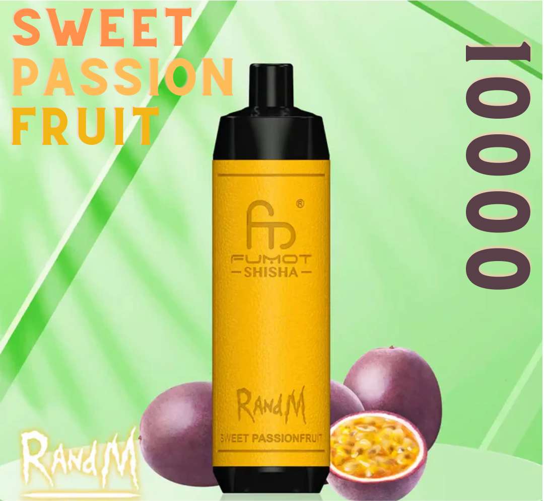 Randm Shisha Vape 10000 Sweet Passionfruit 🥭🧊