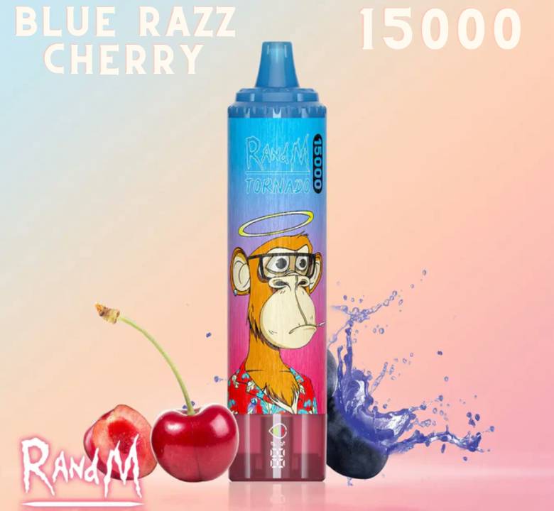 Randm Tornado Vape 15000 Blue Razz Cherry 🫐🍒