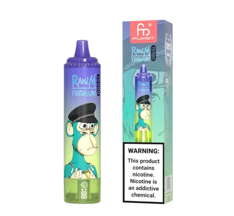 Randm Tornado Vape 15000 Blueberry Bubblegum 🫐🍬