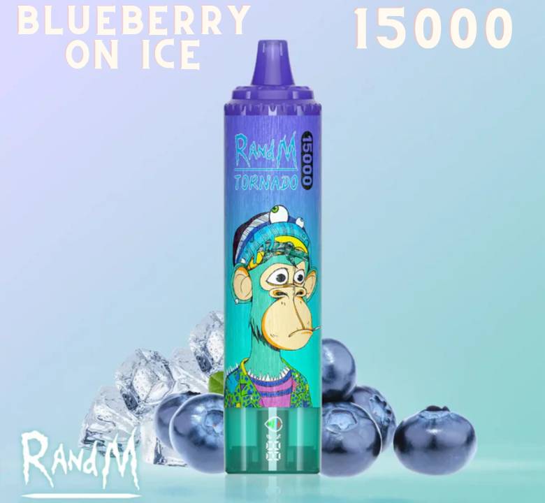 Randm Tornado Vape 15000 Blueberry On Ice 🫐🧊