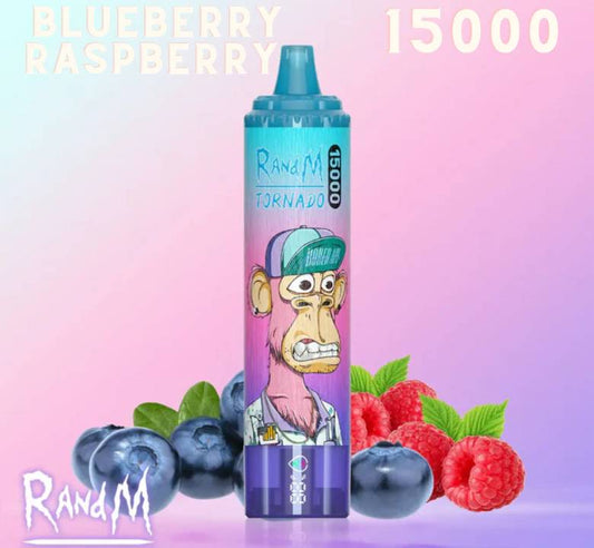 Randm Tornado Vape 15000 Blueberry Raspberry 🫐