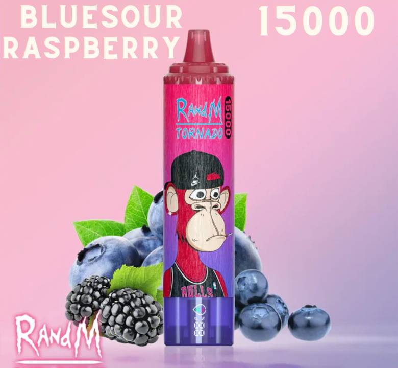 Randm Tornado Vape 15000 Bluesour Raspberry 🫐🌀