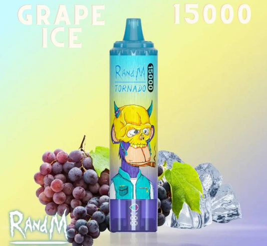 Randm Tornado Vape 15000 Grape Ice 🍇🧊