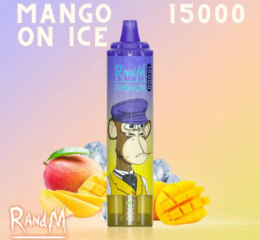 Randm Tornado Vape 15000 Mango On Ice 🥭🧊