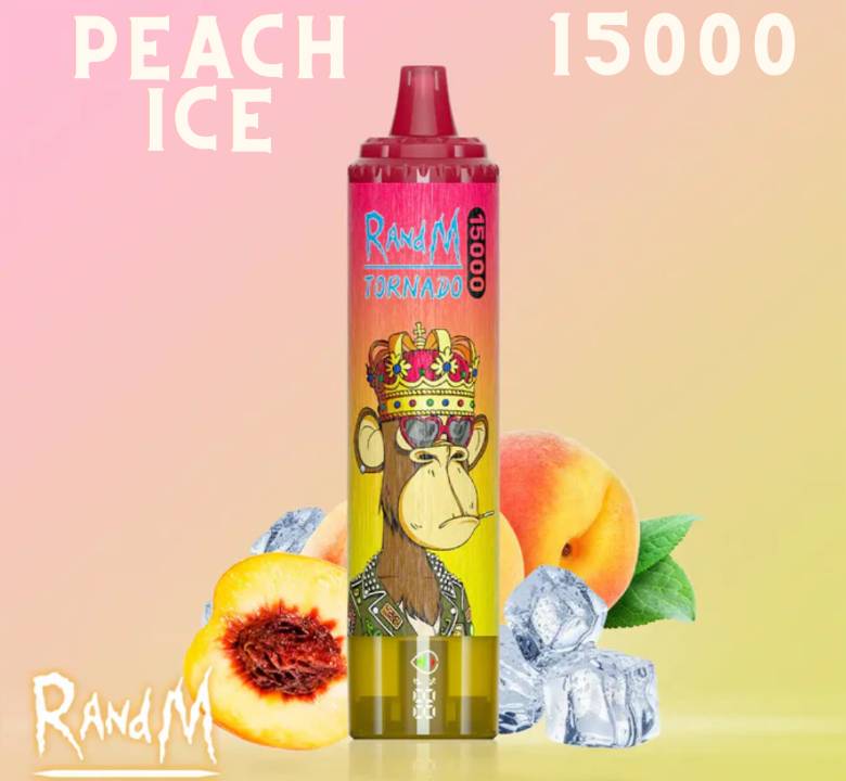 Randm Tornado Vape 15000 Peach Ice 🍑🧊