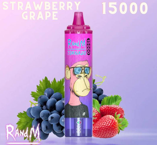 Randm Tornado Vape 15000 Strawberry Grape 🍓🍇