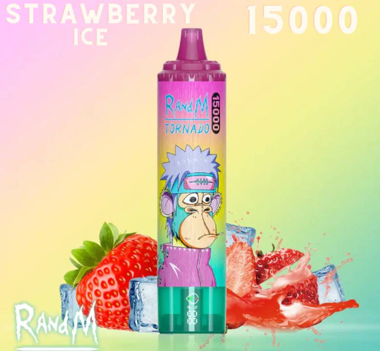 Randm Tornado Vape 15000 Strawberry Ice 🍓🧊