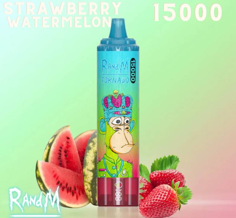 Randm Tornado Vape 15000 Strawberry Watermelon 🍓🍉🍋