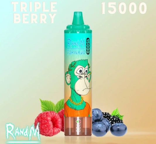 RandM Tornado Vape 15000 Triple Berry 🫐🍓🍇