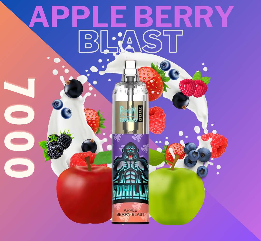 RandM Tornado Vape 7000 Apple Berry Blast 🫐🍏