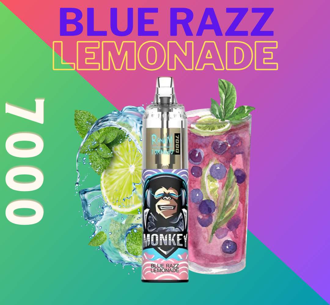 RandM Tornado Vape 7000 Blue Razz Lemonade 🥤