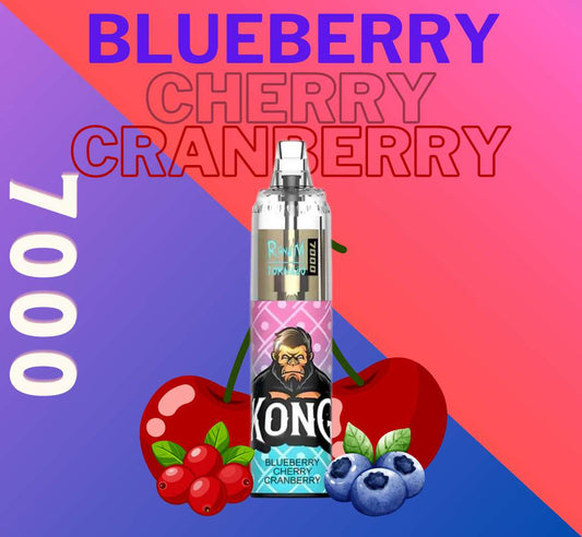 RandM Tornado Vape 7000 Blueberry Cherry Cranberry🍇🍒