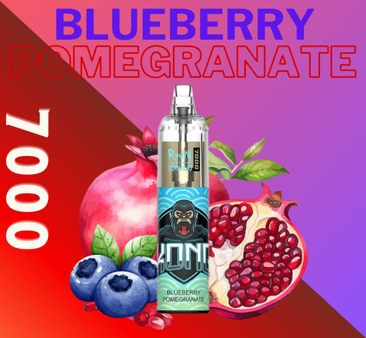 RandM Tornado Vape 7000 Blueberry Pomegranate 🫐