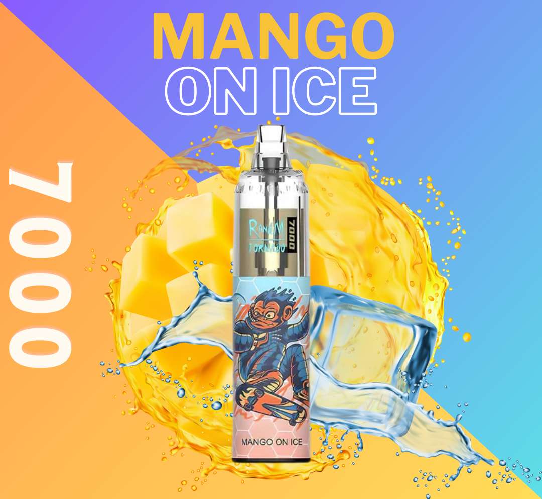 RandM Tornado Vape 7000 Mango on Ice 🥭🧊