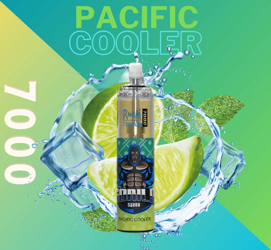 RandM Tornado Vape 7000 Pacific Cooler 🌊🍋
