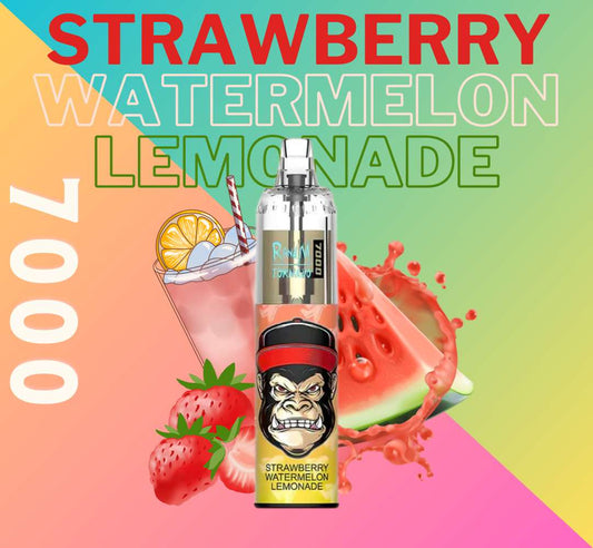 RandM Tornado Vape 7000 Strawberry Watermelon Lemonade🍓🍉🥤