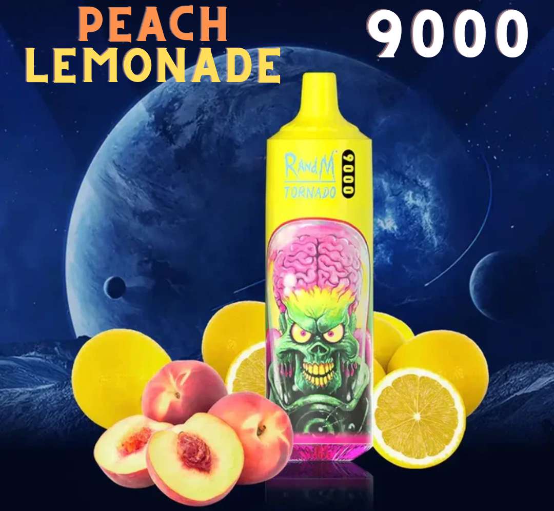 Randm Tornado Vape 9000 Peach Lemonade 🍑🥤