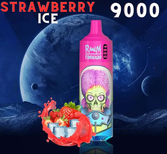 Randm Tornado Vape 9000 Strawberry Ice 🍓🧊