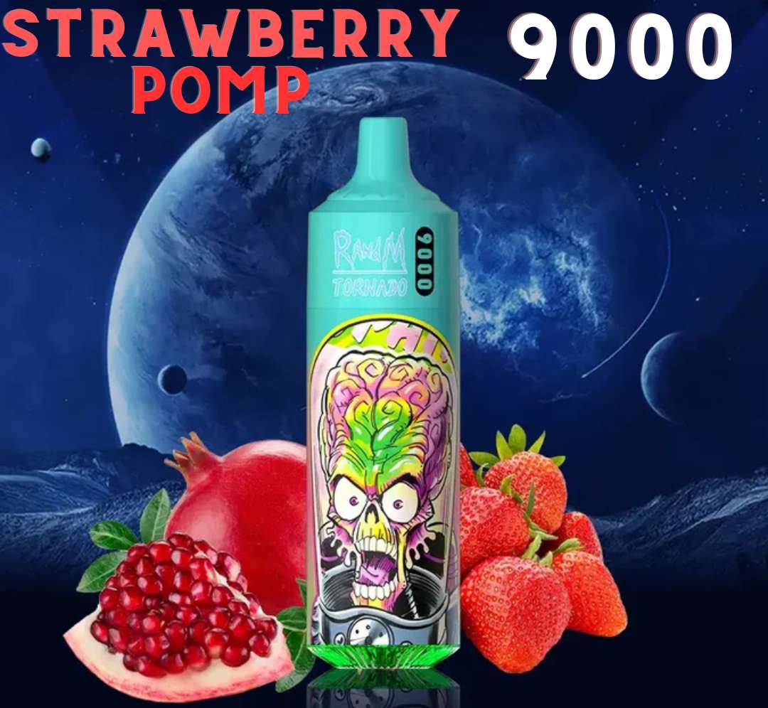 Randm Tornado Vape 9000 Strawberry Pomp ⭐