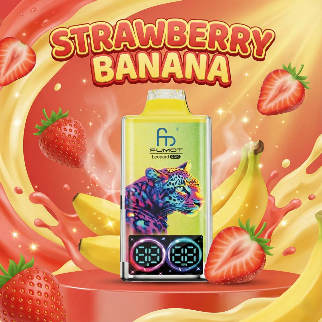 RandM Tornado Vape 40000 Strawberry Banana